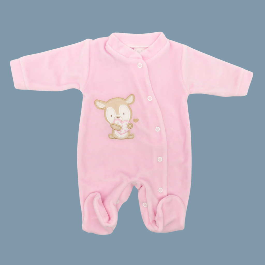 babygrow laminado bordado coelho coração