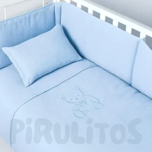 Edredão Cama Bebé com Resguardo Waffle Urso