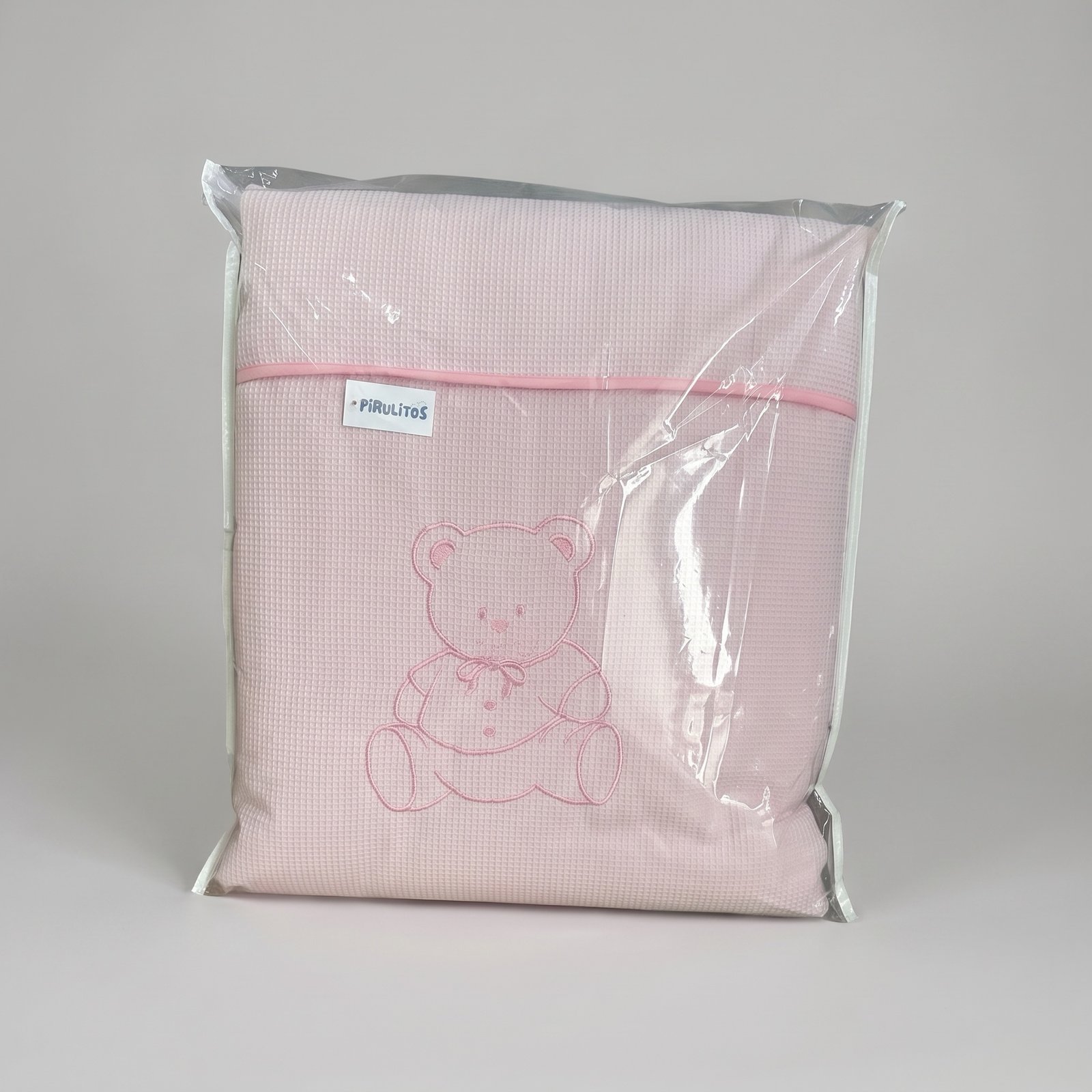 Edredão Cama Bebé com Resguardo Waffle Urso - Image 2