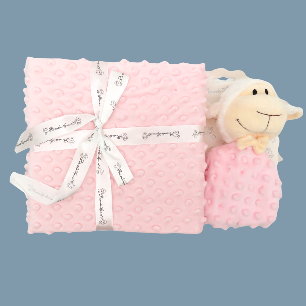 manta e doudou bebé ovelha