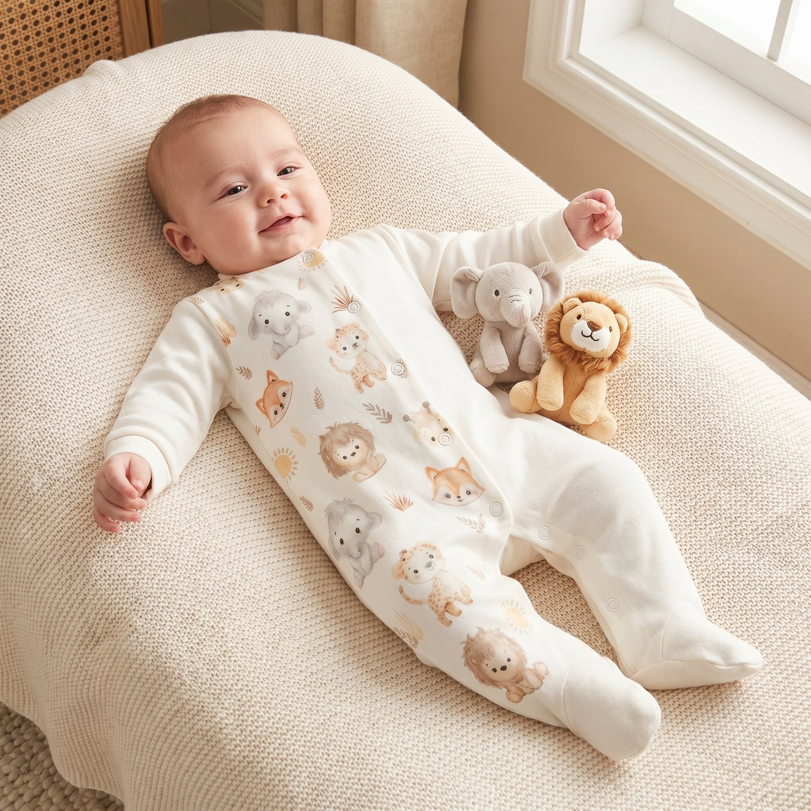 Babygrow Veludo Amiguinhos Divertidos - Image 3