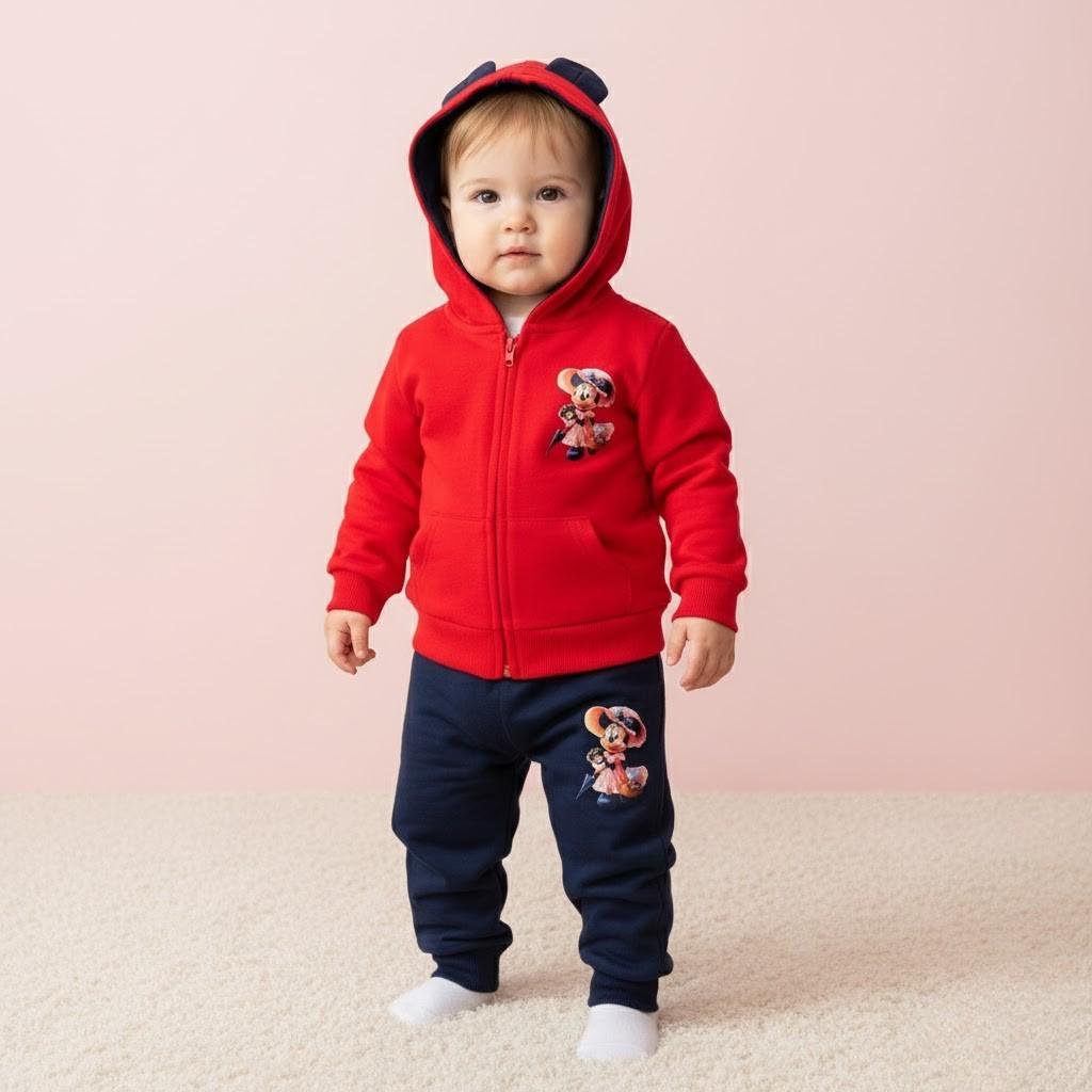 Fato Treino Minnie Cardado Casaco e Calça