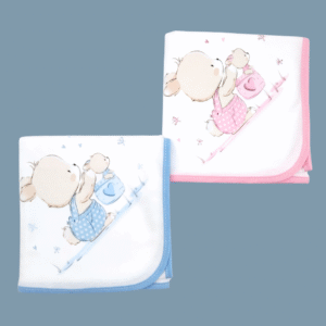 Fralda Bebé Coelhinho na Cestinha