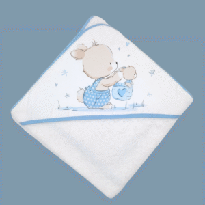 toalha bebé coelhinho na cestinha