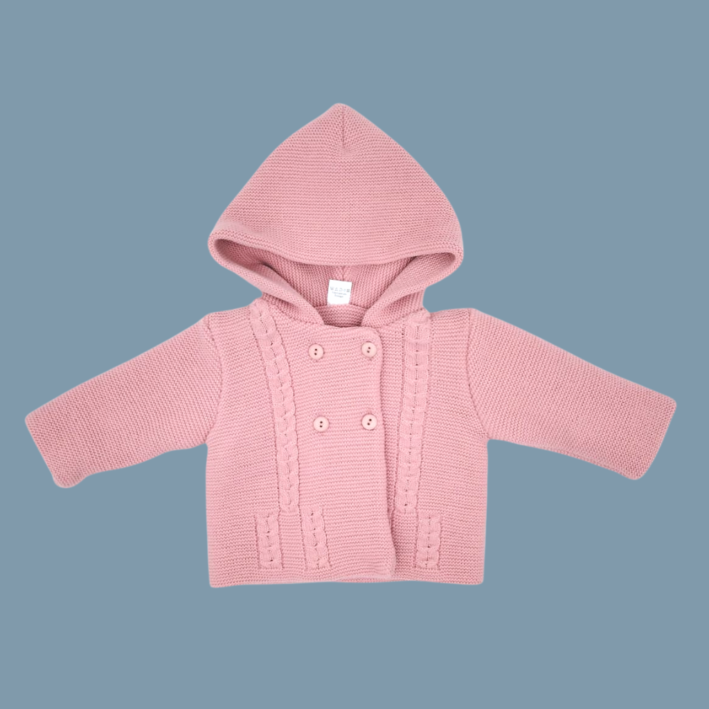Casaco Bebé Malha c/ Capuz e Botões - Imagen 3