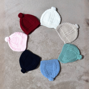 Gorro Bebé Malha c/ Pompom