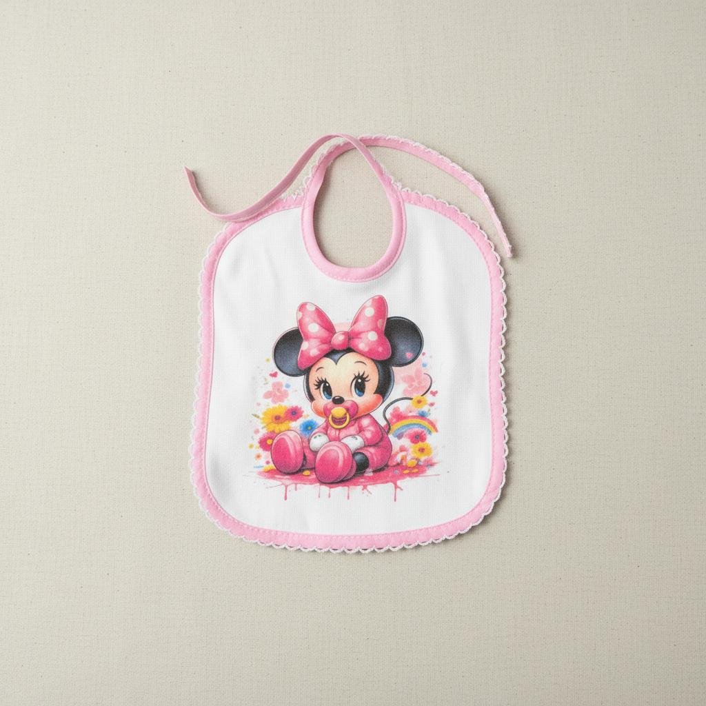 Babete Mickey e Minnie Colorido - Image 2