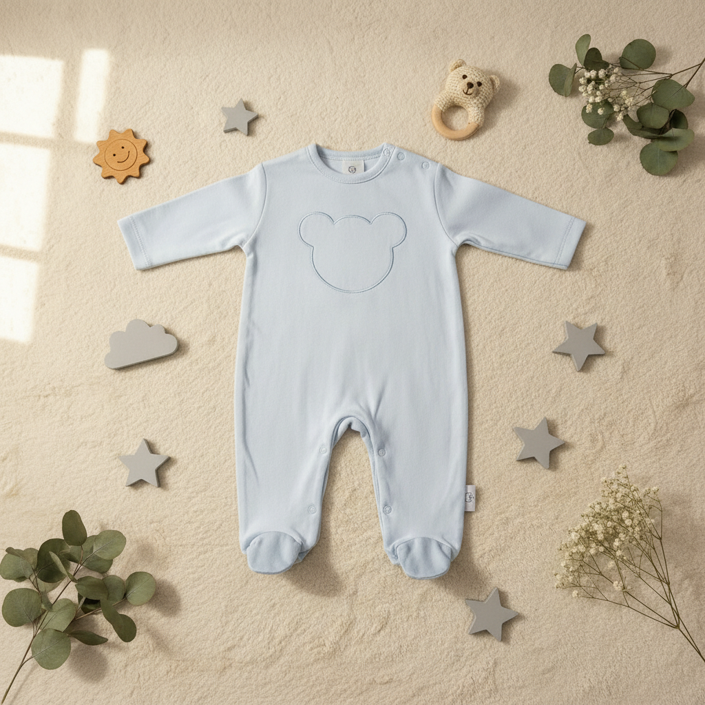 Babygrow em Algodão com Carda Bordado Disney - Image 4