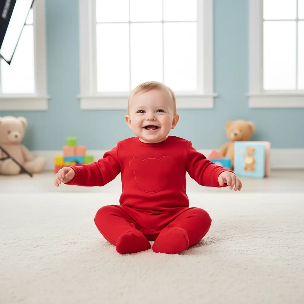Babygrow em Algodão com Carda Bordado Disney