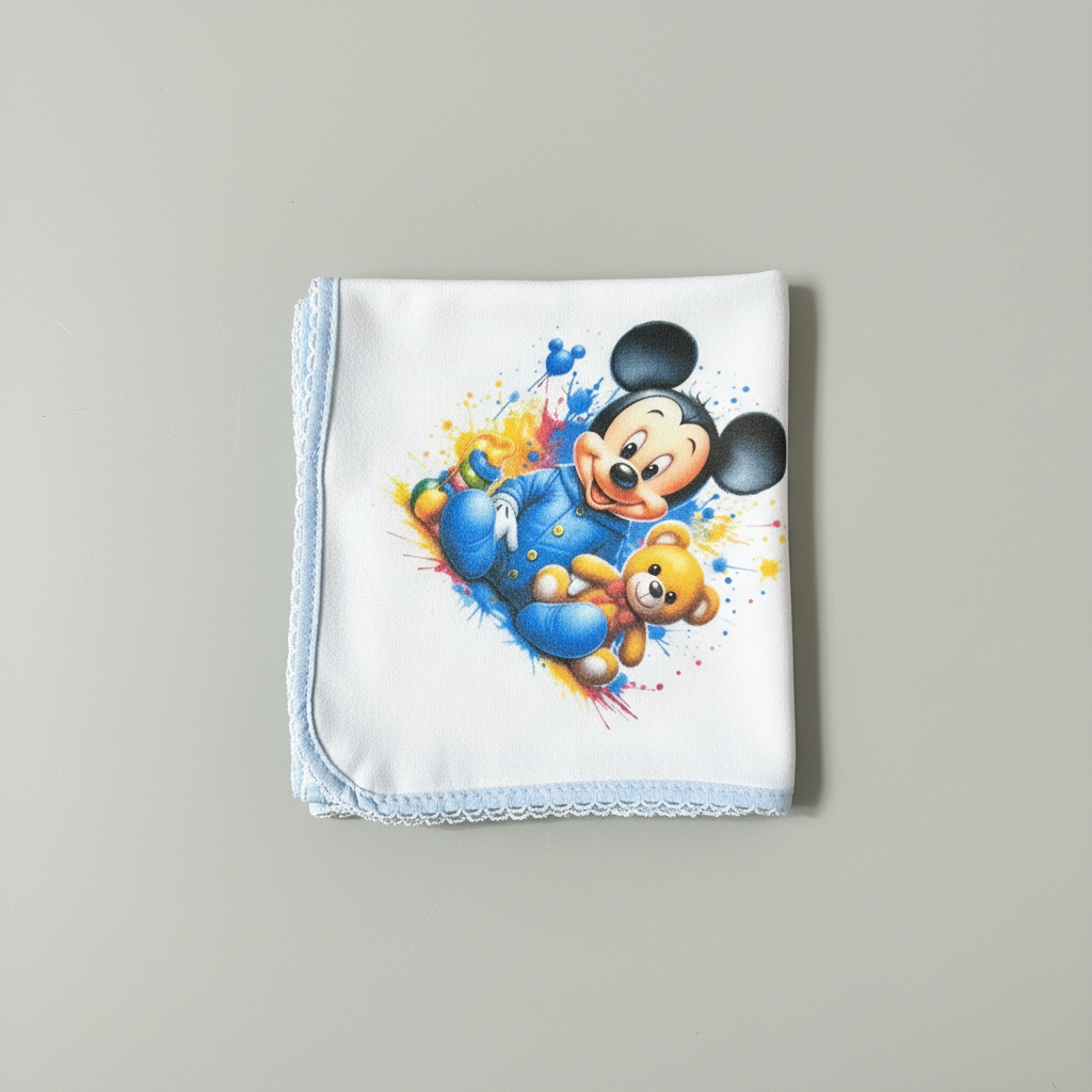 Fralda Disney Mickey e Minnie Colorido - Image 2