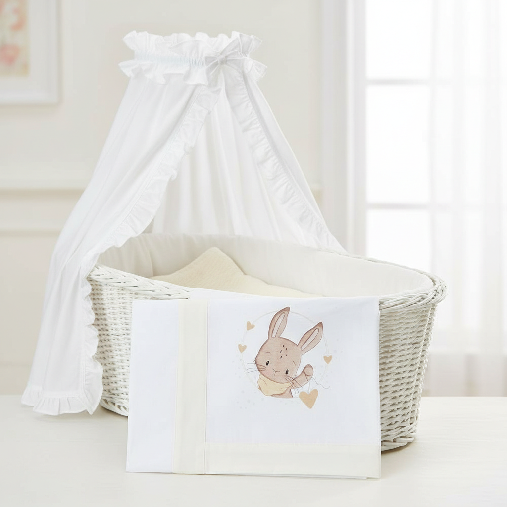 Jogo Alcofa Algodão Estampado Coelho Malandreco