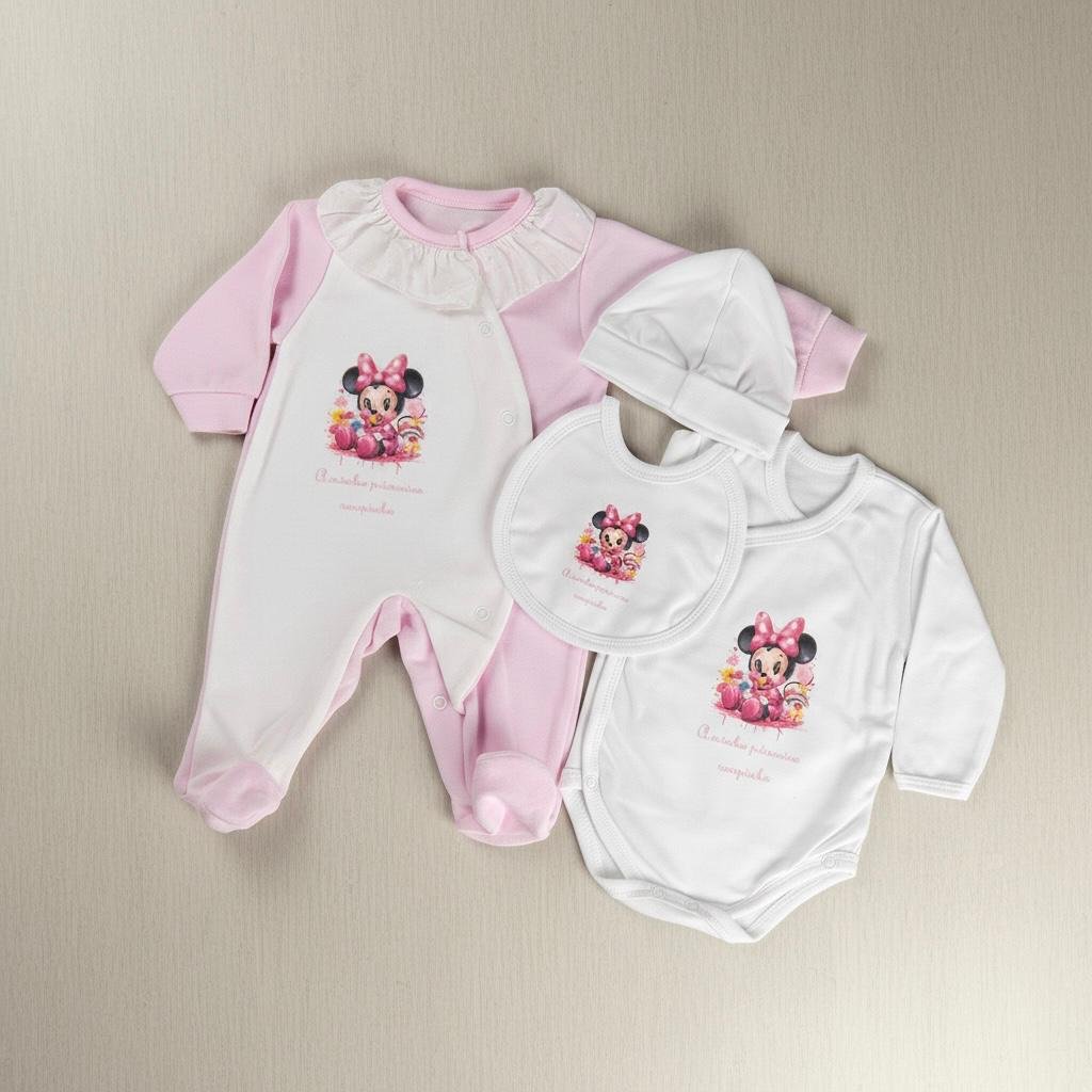 Conjunto Bebé 5 Peças Mickey e Minie - Imagen 2