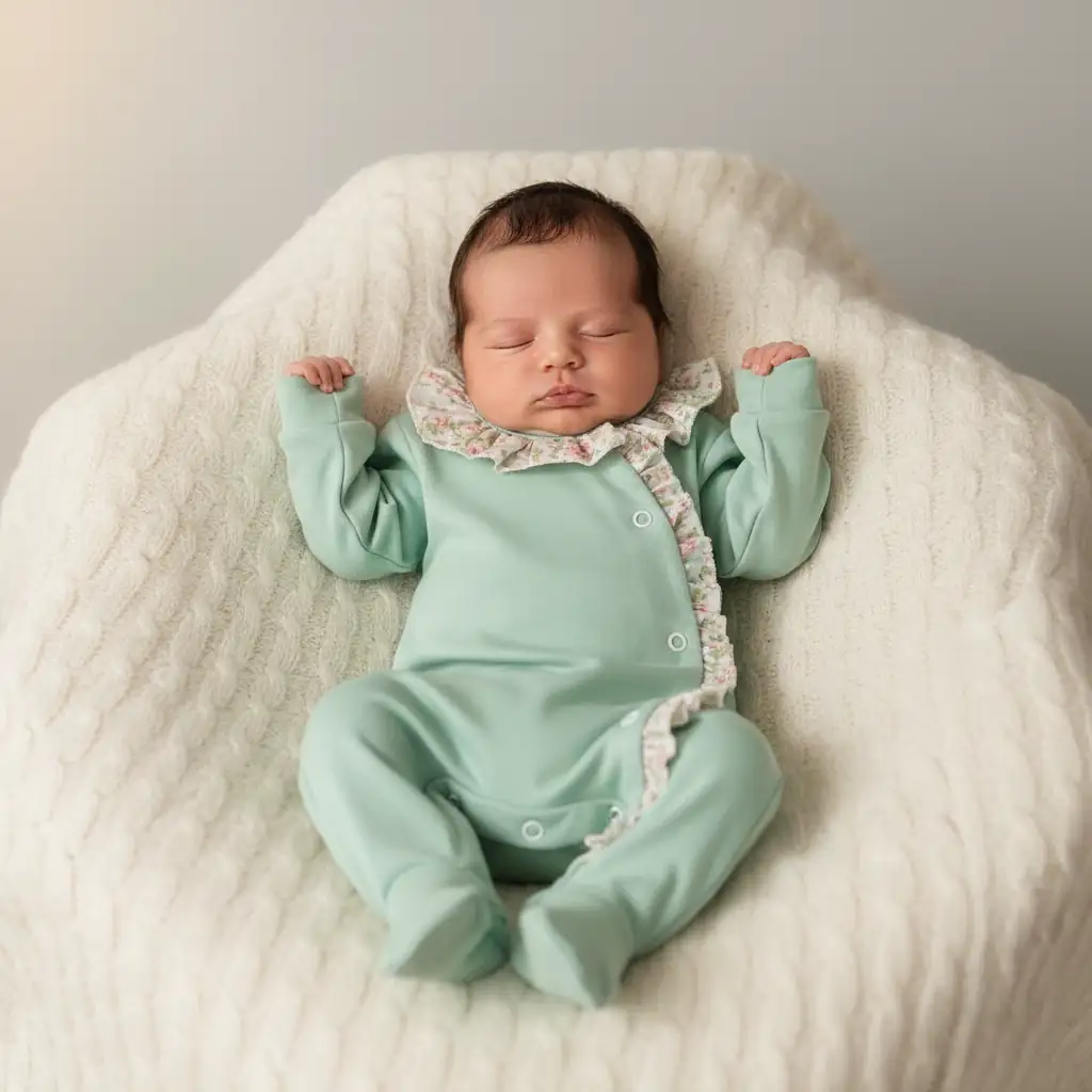 Babygrow em Algodão Flores - Image 7