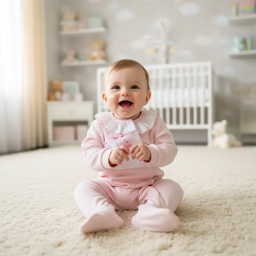 Babygrow Menina em Algodão Ursinho e Estrelinhas com Golinha