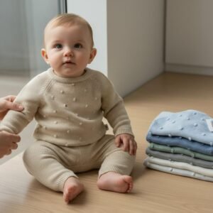 Conjunto Malha em Algodão 2 Peças Camisola e Calça