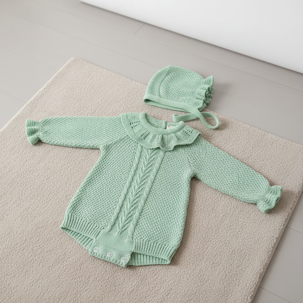 Fofo em Malha Com Gola e Touquinha em Algodão - Image 3