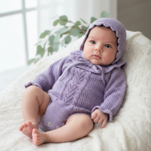 Fofo em Malha Com Gola e Touquinha em Algodão