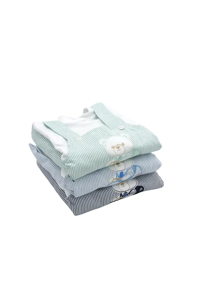 Jardineira Com Bordado Ursinho Carrinho e Camisola - Imagen 2