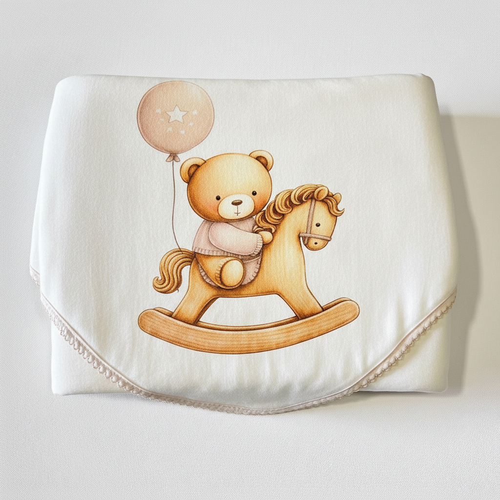 Manta Algodão Ursinho no Cavalinho - Imagen 3