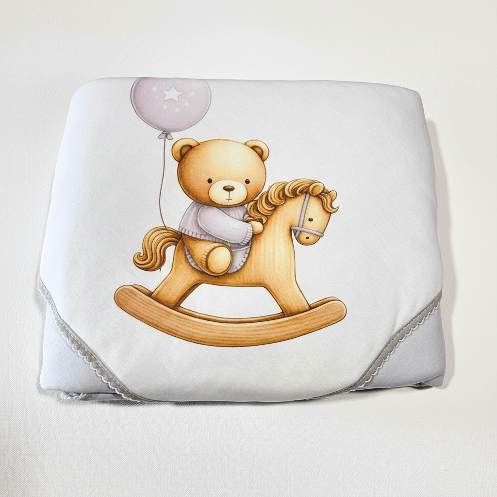 Manta Algodão Ursinho no Cavalinho - Imagen 5