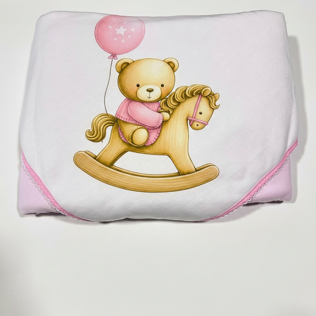 Manta Algodão Ursinho no Cavalinho - Imagen 2