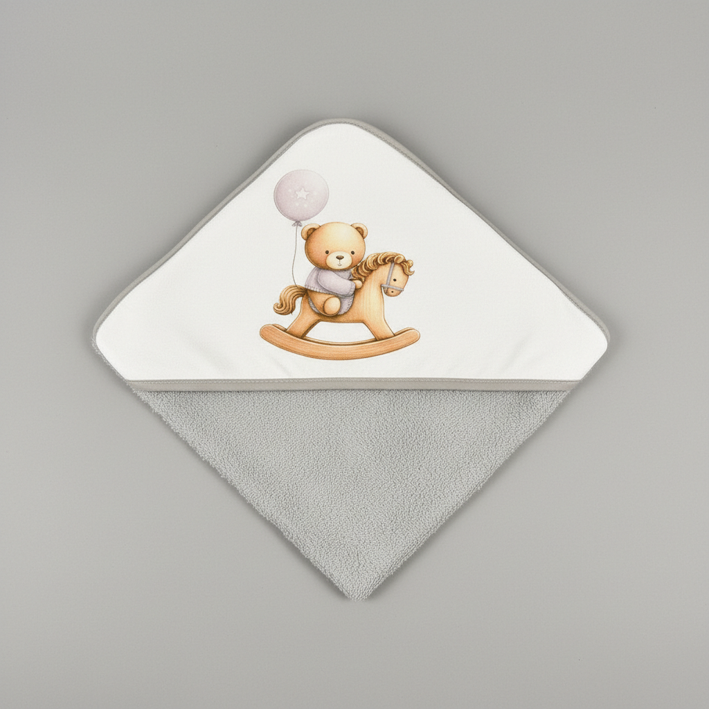 Toalha Bebé Ursinho no Cavalinho - Image 4