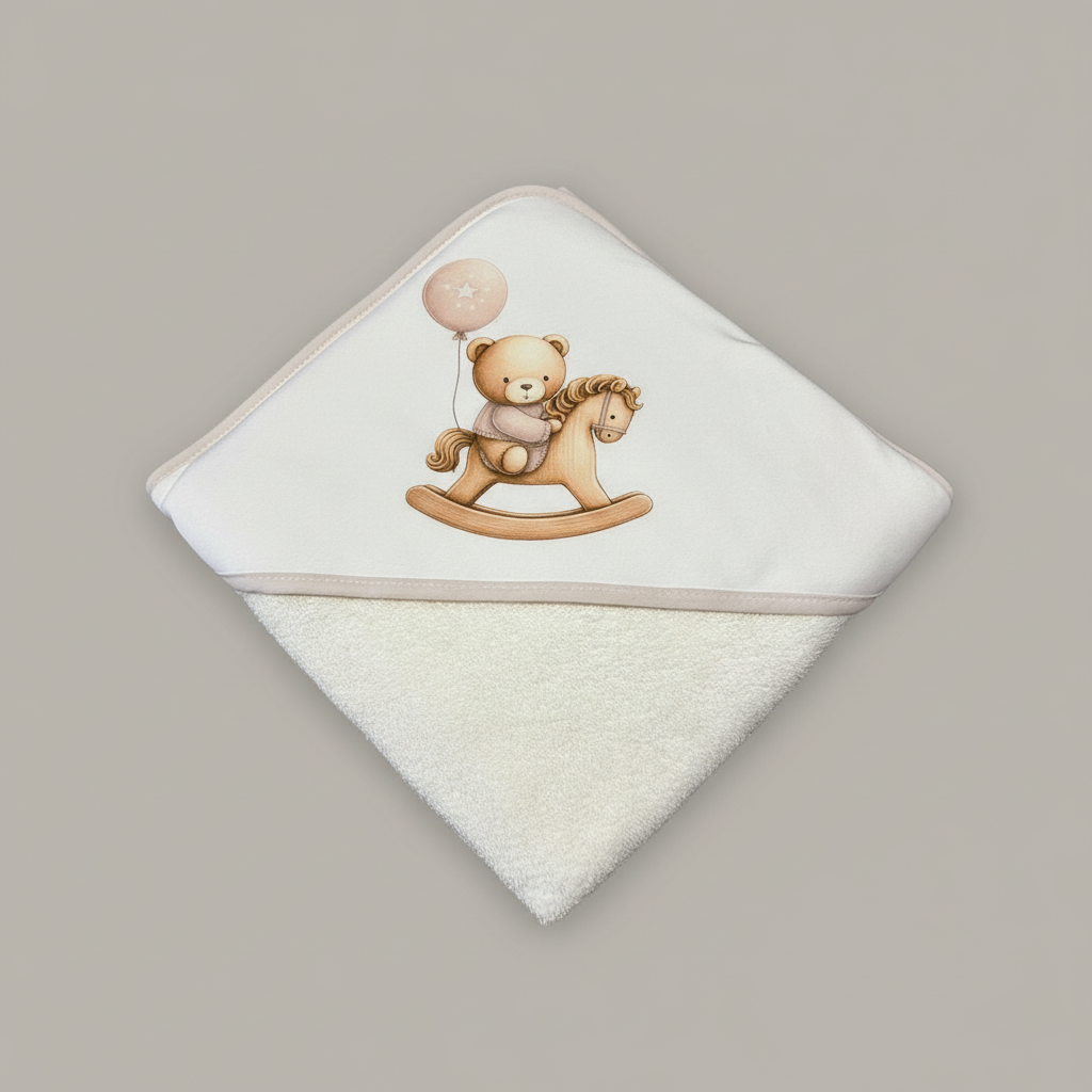 Toalha Bebé Ursinho no Cavalinho - Image 3