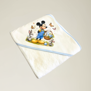 Toalha de Banho Bebé Mickey Cestinha