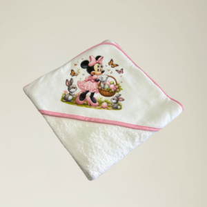 Toalha de Banho Bebé Minnie Cestinha