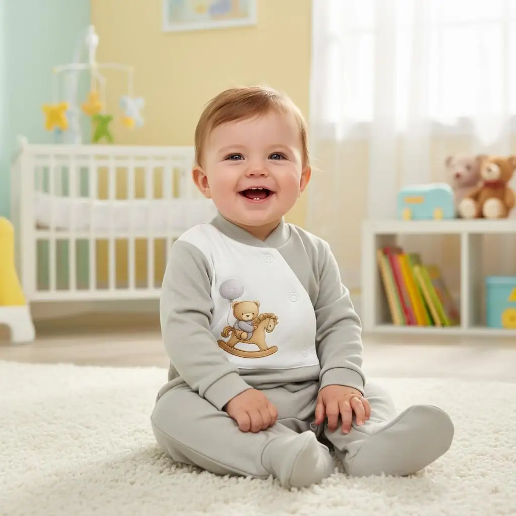Babygrow em Algodão Ursinho no Cavalinho - Image 4