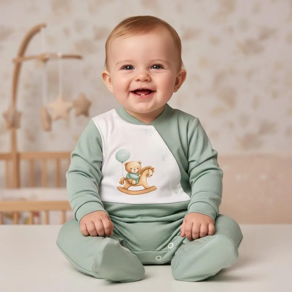 Babygrow em Algodão Ursinho no Cavalinho - Image 5