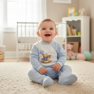 Babygrow em Algodão Ursinho no Cavalinho