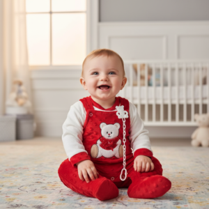 Conjunto Jardineira para Bebé Ursinho