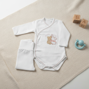 Body e Collants Sem Carda Bordado Amiguinhos