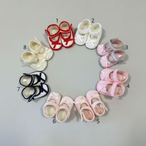 Carapins Bebé Piquet Riscas e Tira Com Velcro