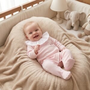 Babygrow em Algodão Gola Folho