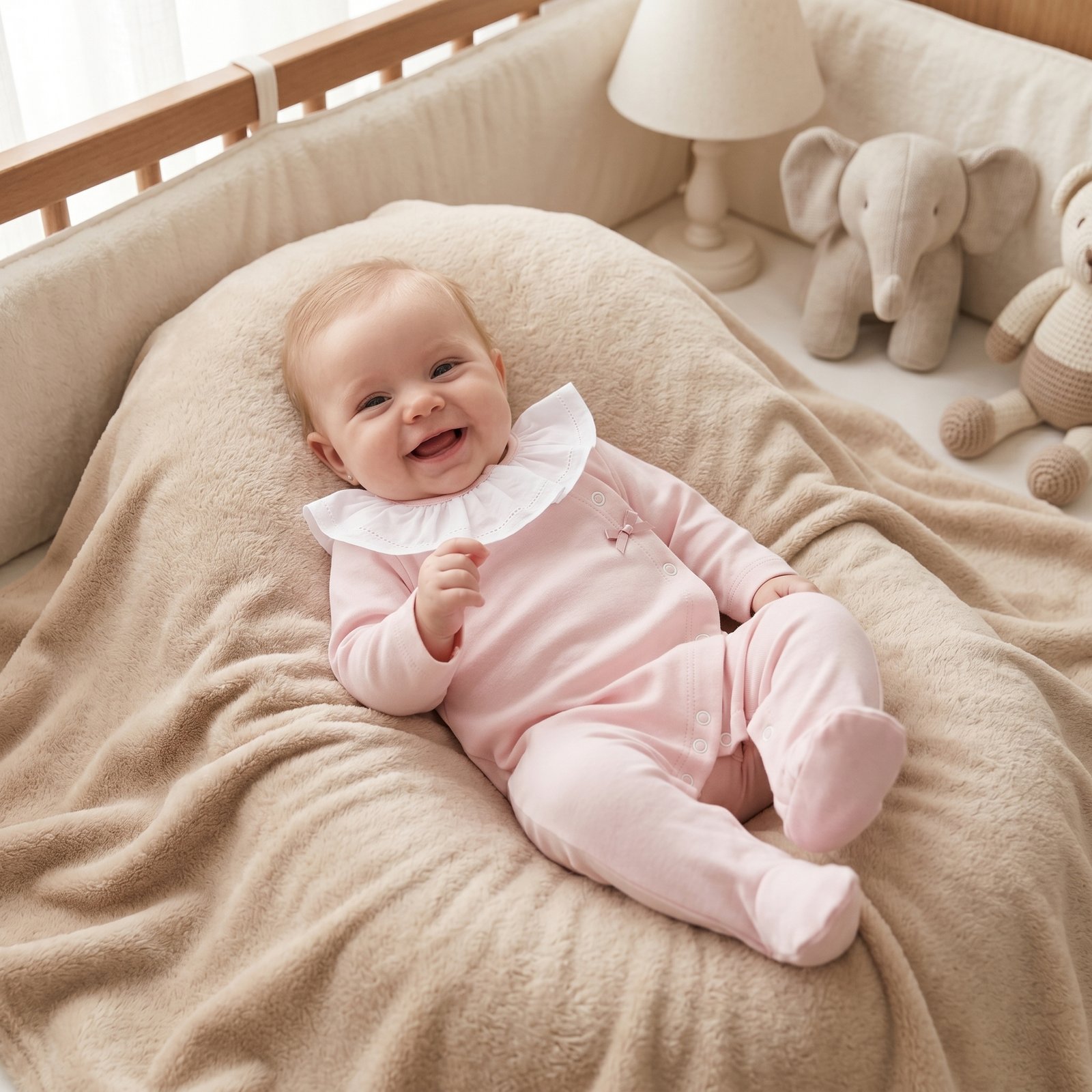 Babygrow em Algodão Gola Folho