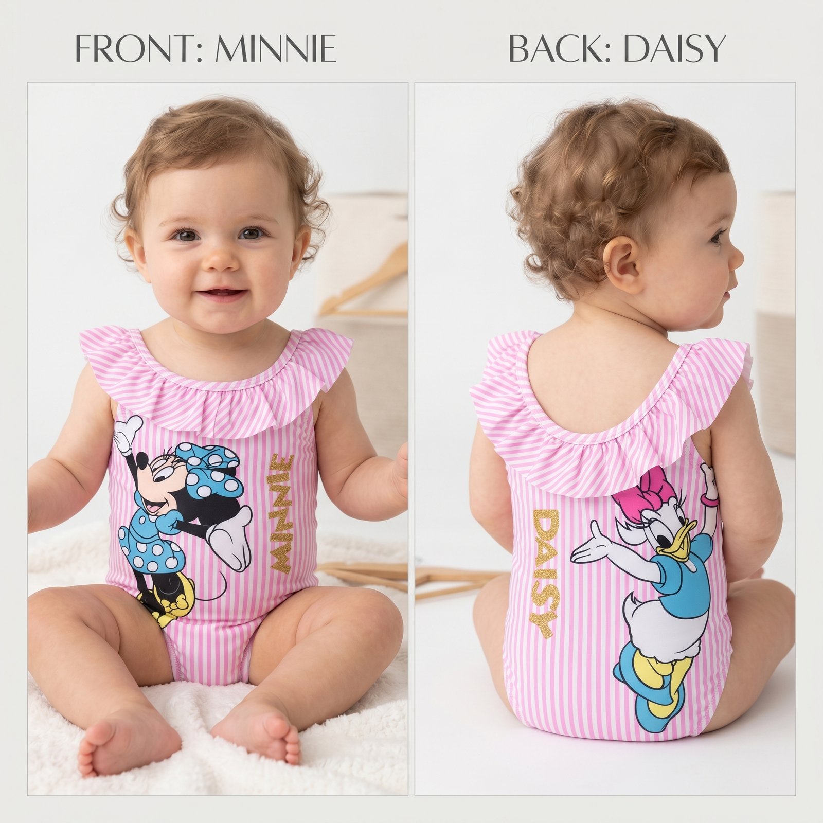 Fato de Banho Bebé Menina Minnie e Daisy