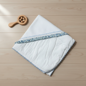 Fralda Bebé Plumetis Flores