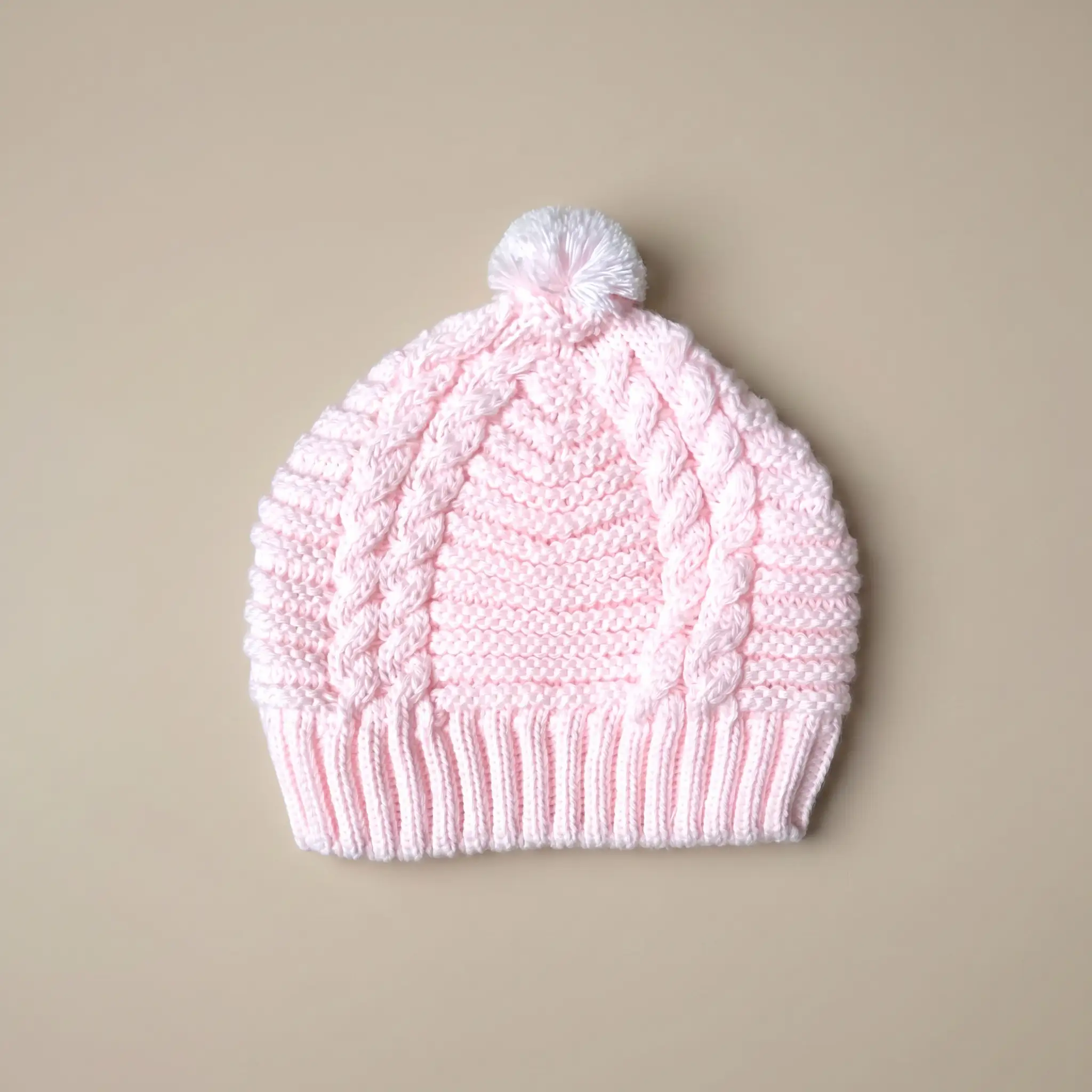 Gorro Bebé Malha c/ Pompom - Image 6
