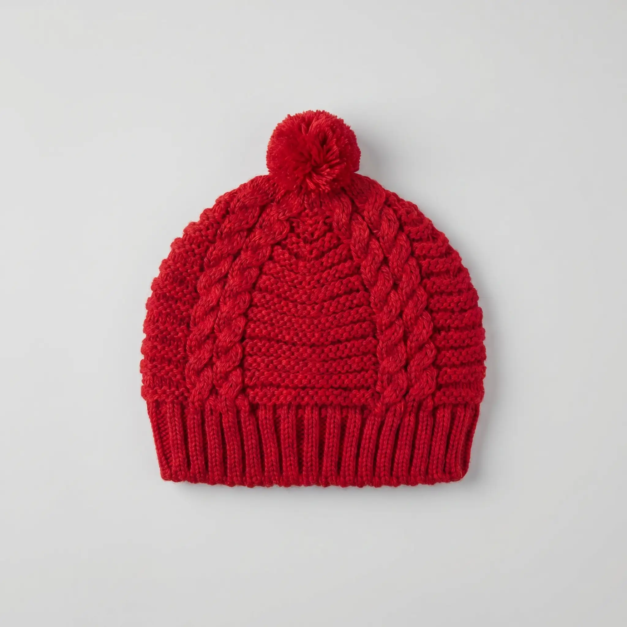 Gorro Bebé Malha c/ Pompom - Image 3