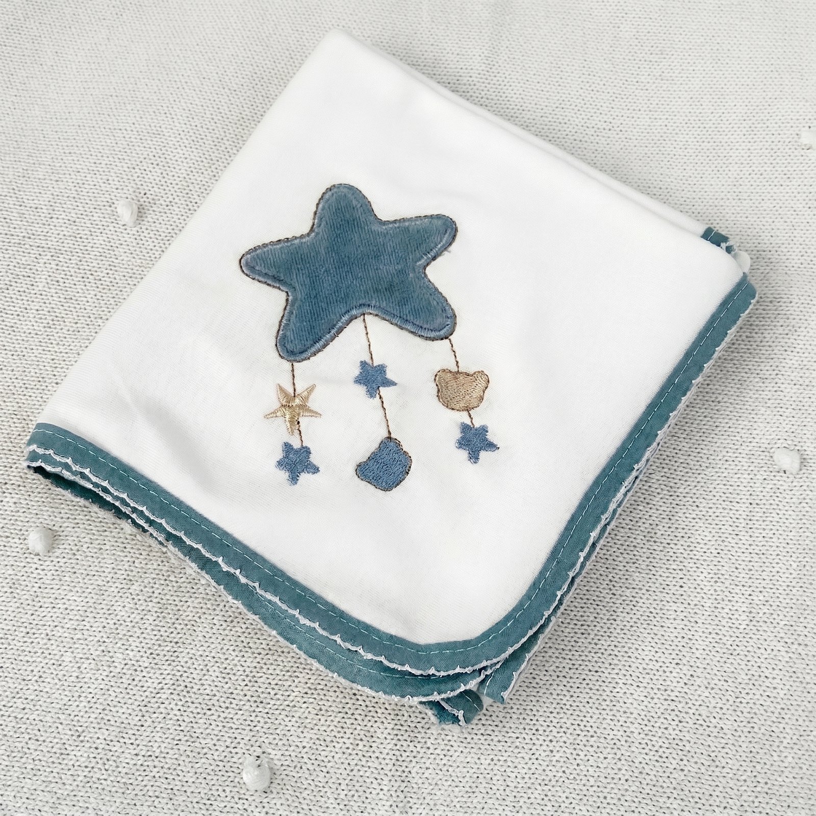 Fralda Bebé Algodão Estrelinhas - Image 2