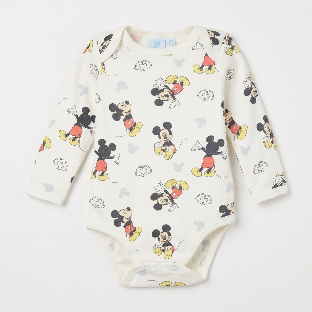 Body Bebé em Algodão Mickey - Image 3